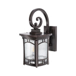 Vintage Striped Glass Shade Waterproof Modern Outdoor Wall Lights - Lamp Outdoor