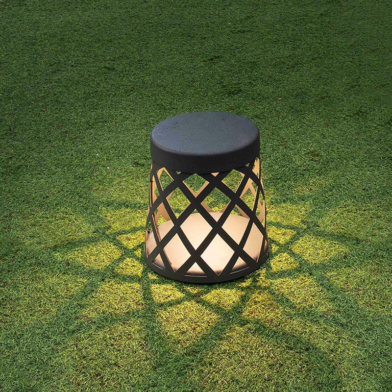 Stool Waterproof LED Aluminum Black Modern Outdoor Light Lanterns Lawn Lamp - Lamp Outdoor
