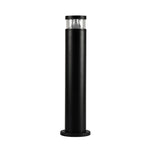 Round LED Outdoor Post Light Waterproof Black Aluminum Modern Yard Lamp - Lamp Outdoor