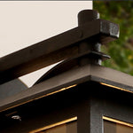 Minimalist Square Glass Lampshade Waterproof Modern Outdoor Lanterns - Lamp Outdoor