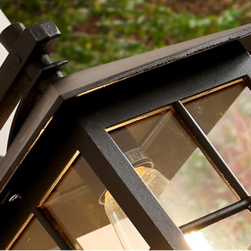 Minimalist Square Glass Lampshade Waterproof Modern Outdoor Lanterns - Lamp Outdoor
