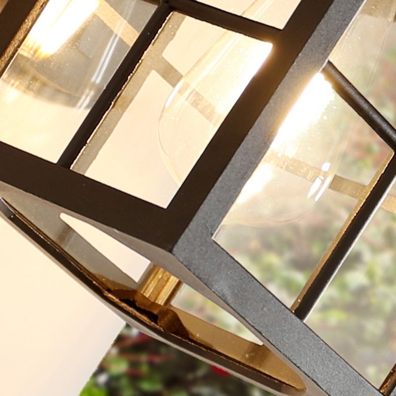 Minimalist Square Glass Lampshade Waterproof Modern Outdoor Lanterns - Lamp Outdoor