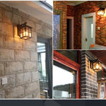 Minimalist Square Glass Lampshade Waterproof Modern Outdoor Lanterns - Lamp Outdoor
