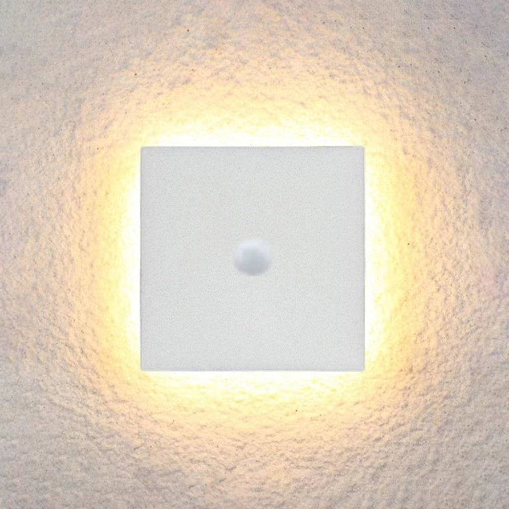 Klyne Minimalist Round/Square Outdoor Wall Lamp LED, Black/White - Lamp Outdoor