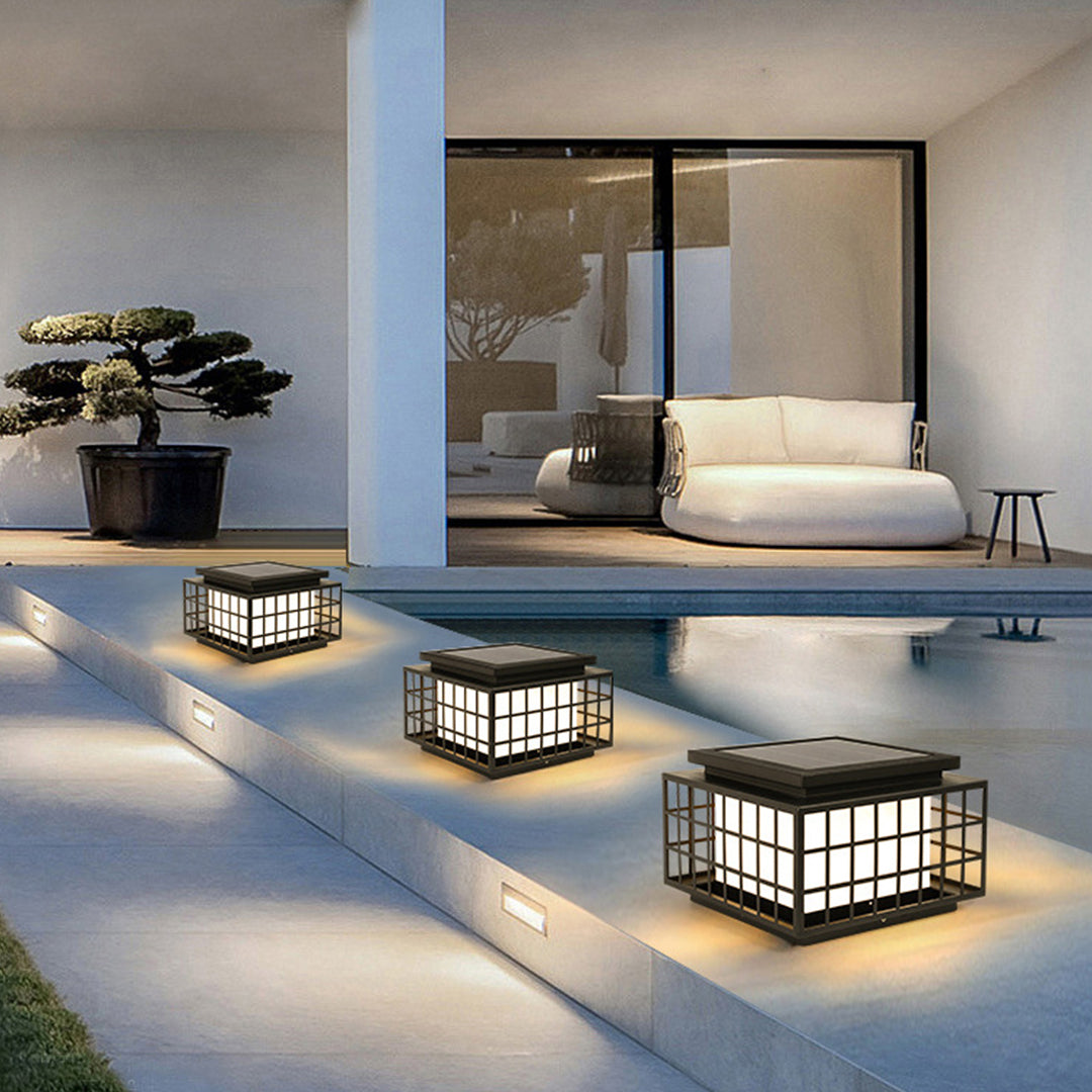 Stainless Steel Modern Pillar Lights - Lamp Outdoor