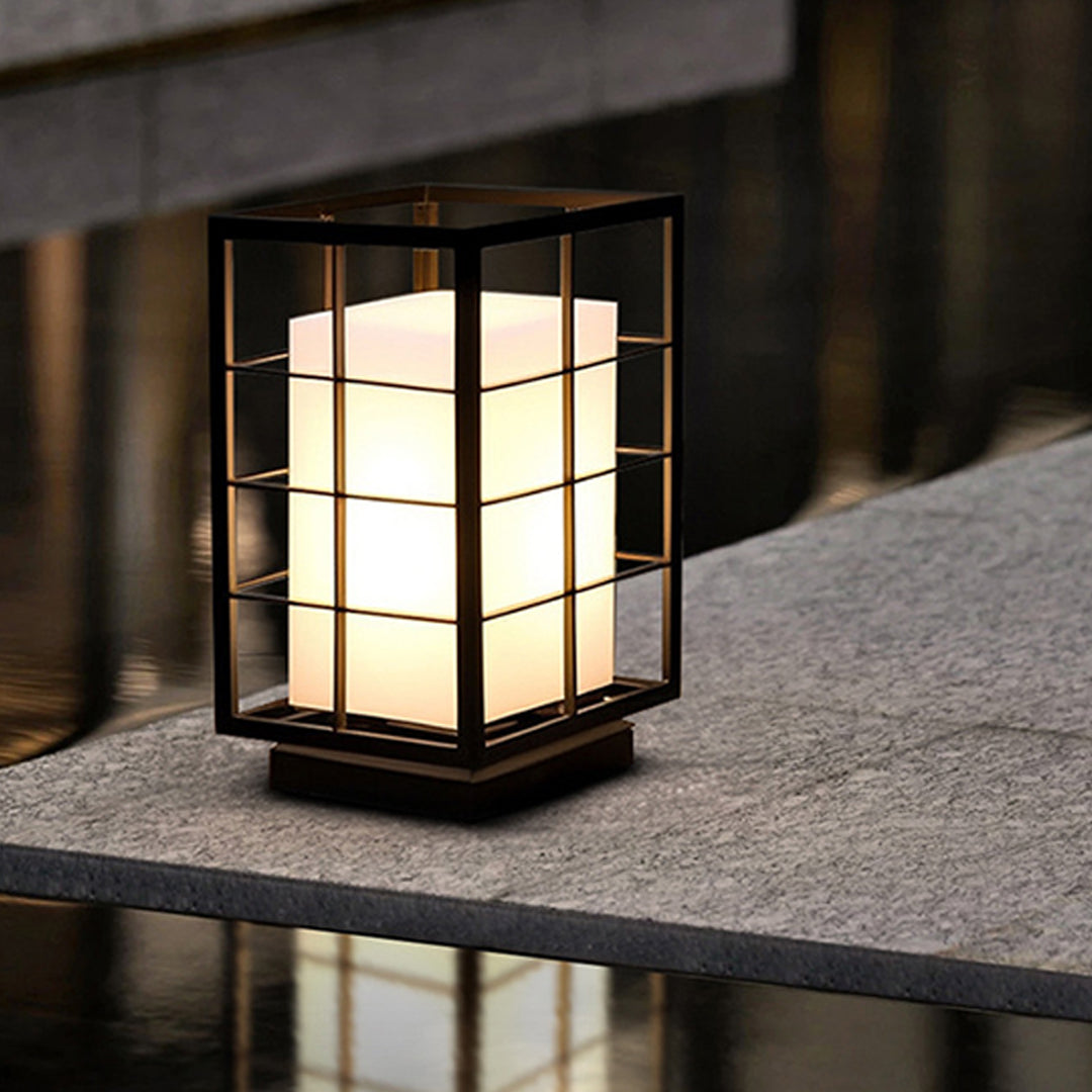 Black Modern Floor Lamp Waterproof Stainless Steel - Lamp Outdoor