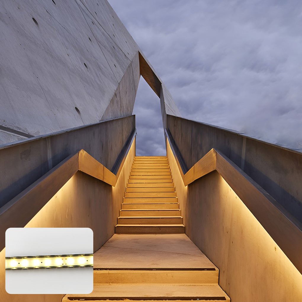 IP68 Waterproof LED Strip Step Stair Under Tread Lighting Outdoor Decorative Guardrails Lights - Lamp Outdoor