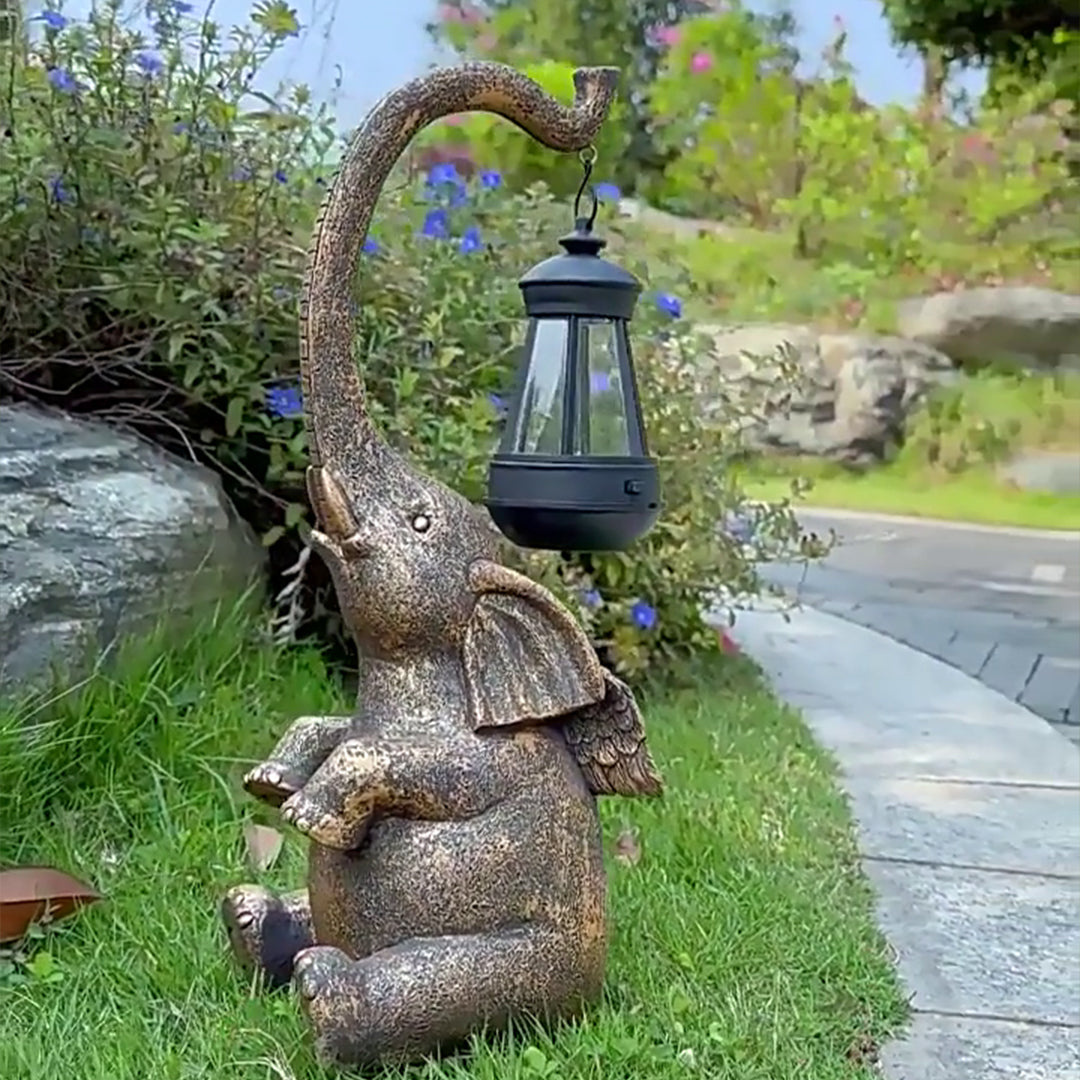 Resin Garden Solar Animal Lights - Lamp Outdoor