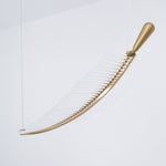 Lustra Chandelier Leaf Acrylic Gold Elegant Modern - Letslighting