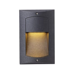 Rectangle Waterproof LED Black Modern Outdoor Step Lights Recessed Stair Sconces - Lamp Outdoor