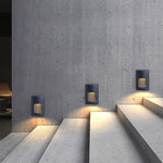 Rectangle Waterproof LED Black Modern Outdoor Step Lights Recessed Stair Sconces - Lamp Outdoor