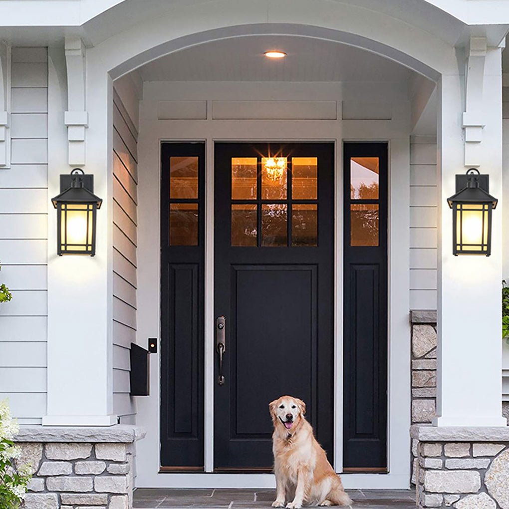 LED Outdoor Induction Exterior Wall Light Waterproof Wall Light with Light Sensing - Lamp Outdoor