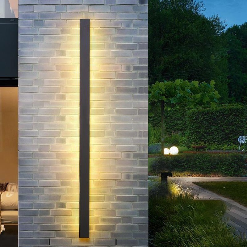 Long LED Linear Lights Dimmable RGB Black Minimalist Wall Lights - Lamp Outdoor