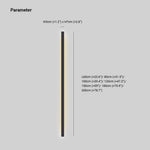 Liora Modern Slim Linear Black LED Wall Lamp - Lamp Outdoor
