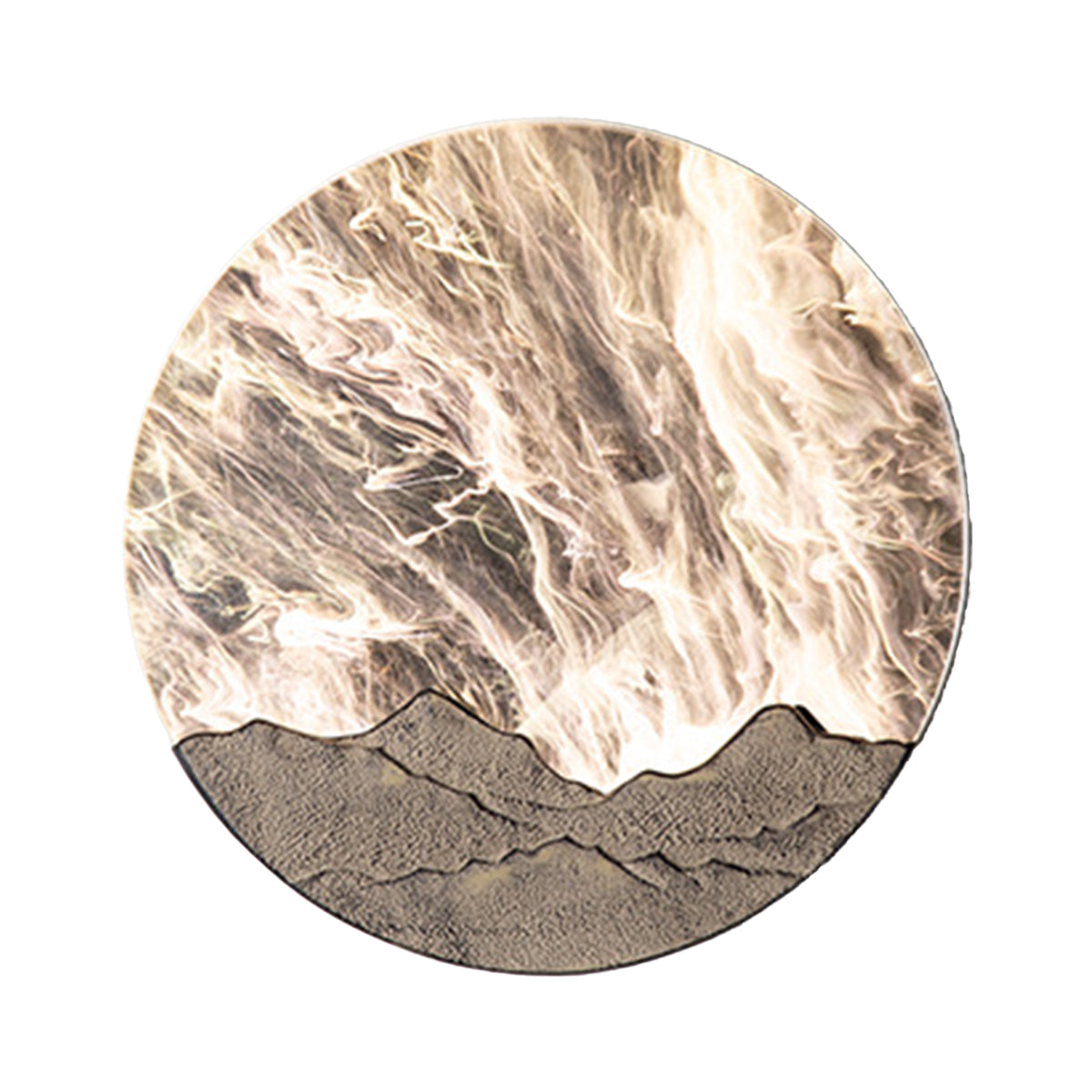 LED Round Outdoor Sconce Waterproof Sunrise Round Decorative - Lamp Outdoor