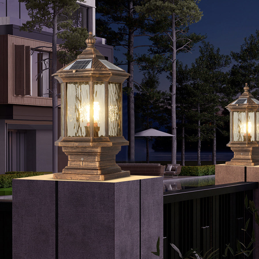Vintage Lantern Pillar Lights European-style - Lamp Outdoor