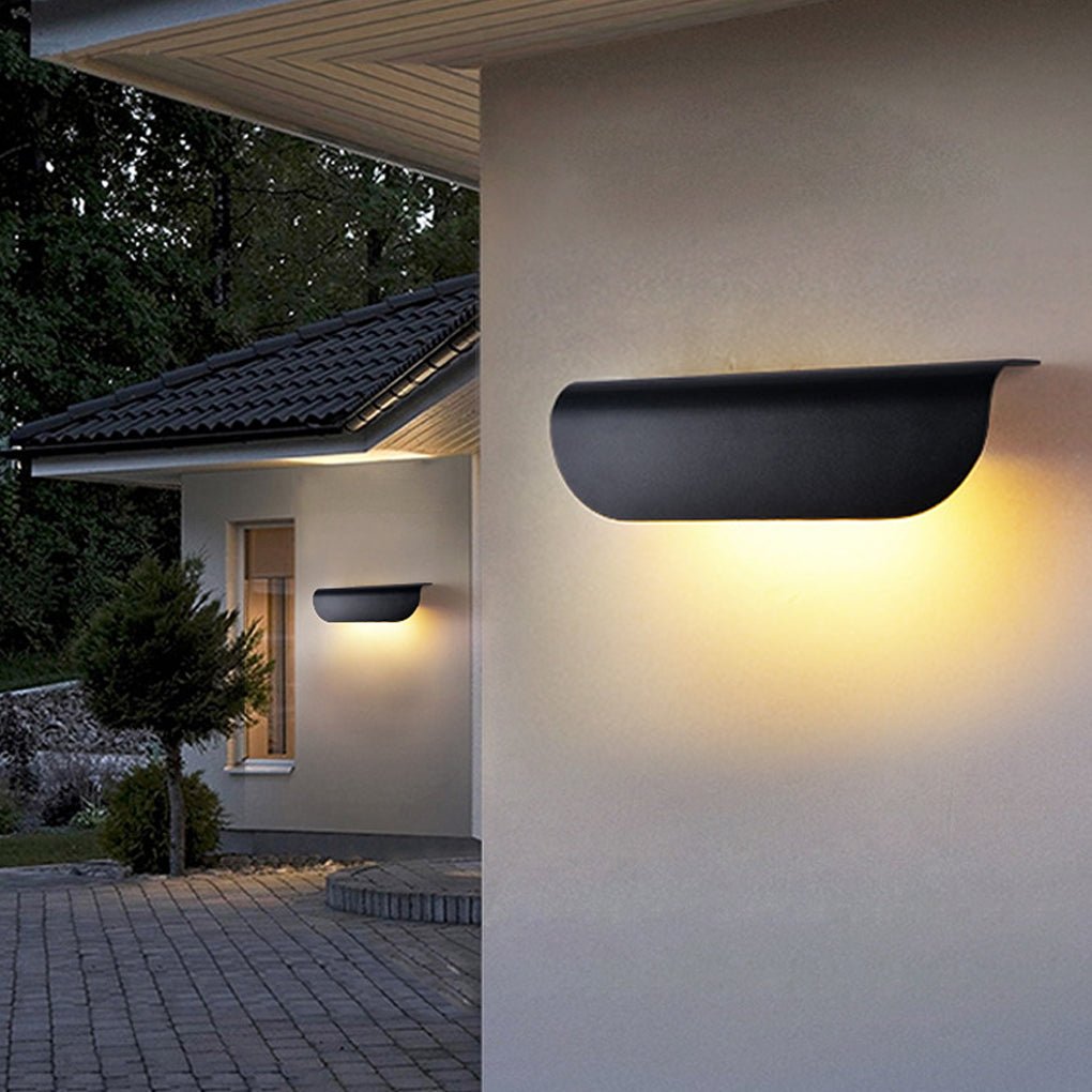 Minimalist Arc Shaped Waterproof Wall Lamp for Outdoor Indoor Corridor Staircase - Lamp Outdoor