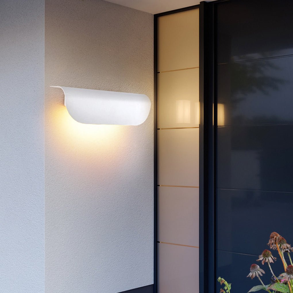 Minimalist Arc Shaped Waterproof Wall Lamp for Outdoor Indoor Corridor Staircase - Lamp Outdoor