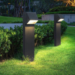 Chic Flash Black LED Lawn Light Minimalist Waterproof Outdoor Lighting - Lamp Outdoor