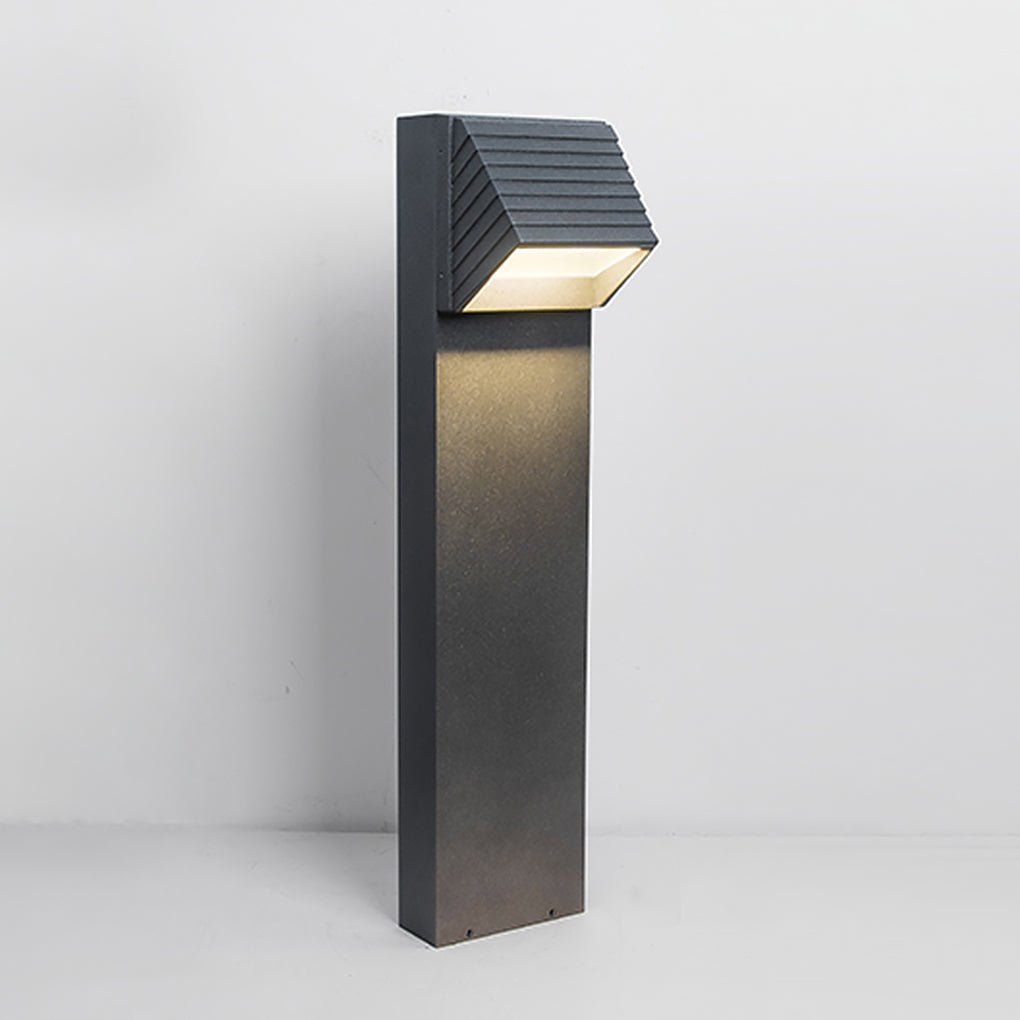 Chic Flash Black LED Lawn Light Minimalist Waterproof Outdoor Lighting - Lamp Outdoor