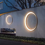 Circular Moon Led Waterproof Ip65 Modern Outdoor Wall Lights Wall Lamp - Lamp Outdoor