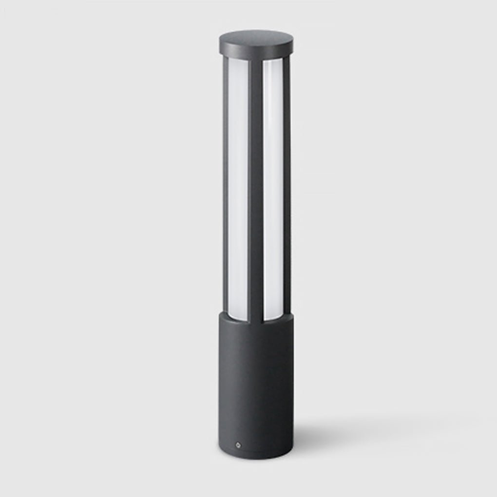 Cylinder Shaped LED Black Modern Outdoor Landscape Bollard Lights - Lamp Outdoor
