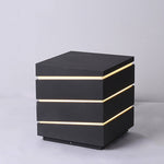 Modern Elegant Square Outdoor LED Light with Linear Lampshade - Lamp Outdoor