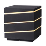 Modern Elegant Square Outdoor LED Light with Linear Lampshade - Lamp Outdoor