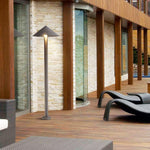 Sleek Minimalist Outdoor Umbrella-Shaped LED Post Light - Lamp Outdoor