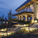 Sleek Minimalist Outdoor Umbrella-Shaped LED Post Light - Lamp Outdoor