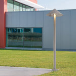Sleek Minimalist Outdoor Umbrella-Shaped LED Post Light - Lamp Outdoor