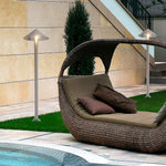 Sleek Minimalist Outdoor Umbrella-Shaped LED Post Light - Lamp Outdoor