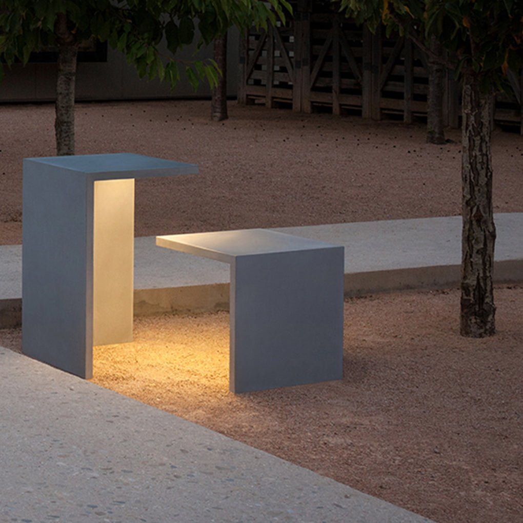 Multifunction Square Stools Table Waterproof Creative Outdoor Light - Lamp Outdoor