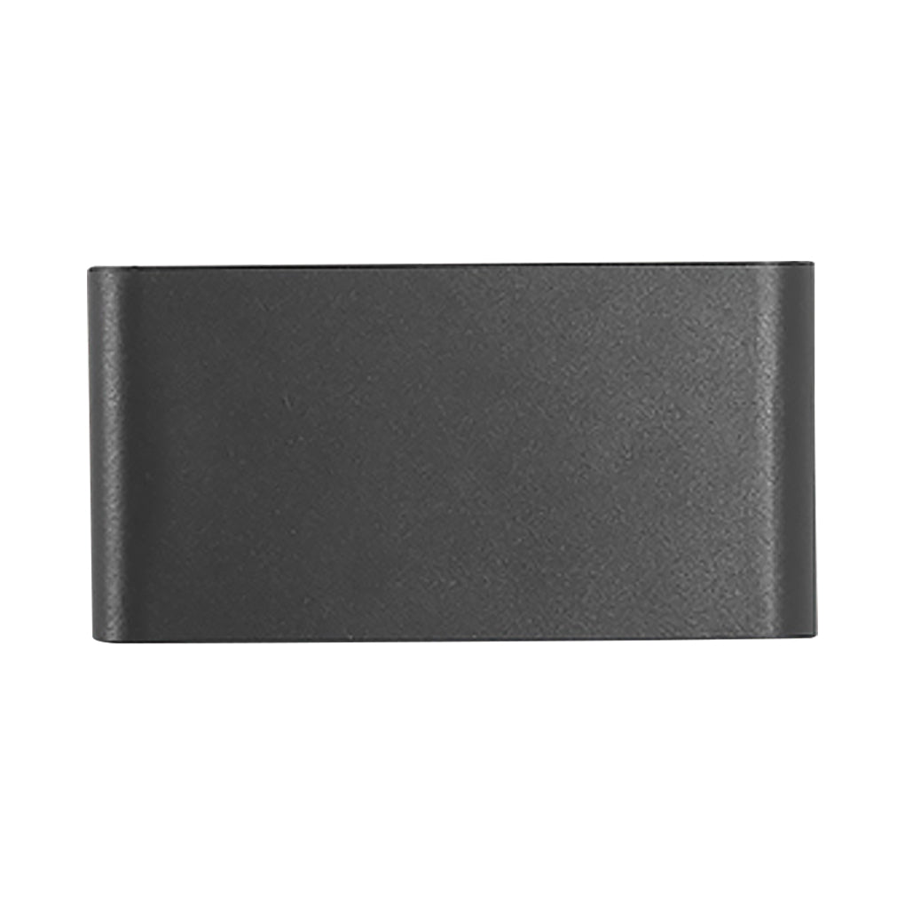 2-Light Black Modern Low Profile Exterior Porch LED Slim Outdoor Up Down Wall Light - Lamp Outdoor