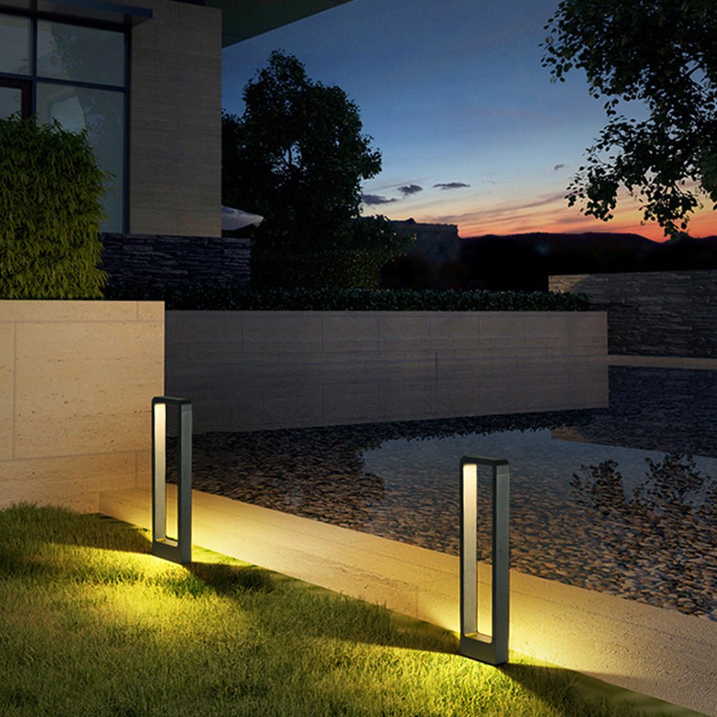 Rectangular COB LED Outdoor Path Lights - Minimalist, Durable & Waterproof - Lamp Outdoor