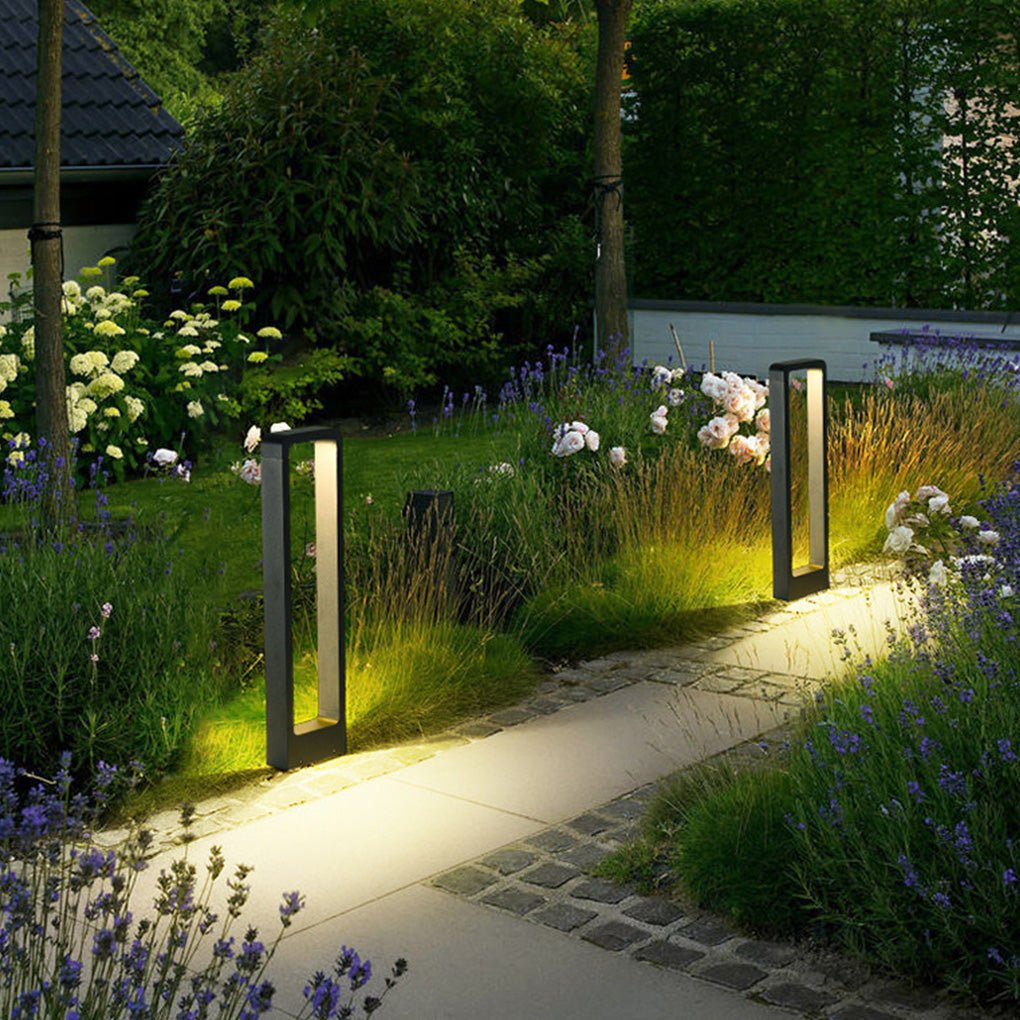 Rectangular COB LED Outdoor Path Lights - Minimalist, Durable & Waterproof - Lamp Outdoor