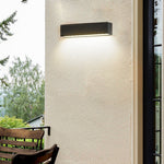 Matte Black Wall Mounted Rectangle Porch LED Lights Outdoor Wall Light - Lamp Outdoor