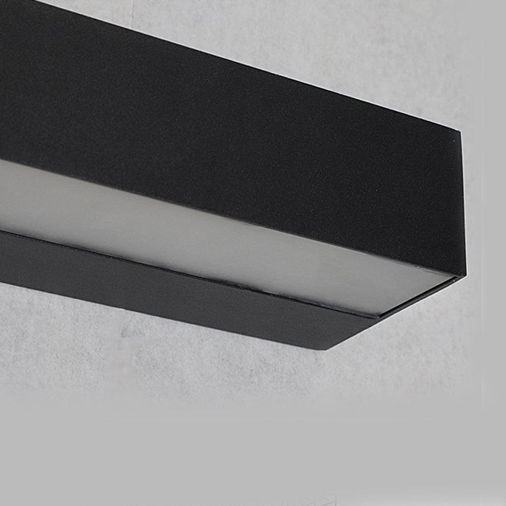 Matte Black Wall Mounted Rectangle Porch LED Lights Outdoor Wall Light - Lamp Outdoor