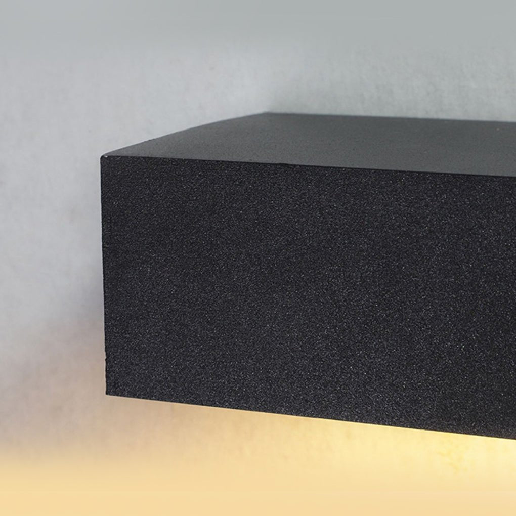 Matte Black Wall Mounted Rectangle Porch LED Lights Outdoor Wall Light - Lamp Outdoor