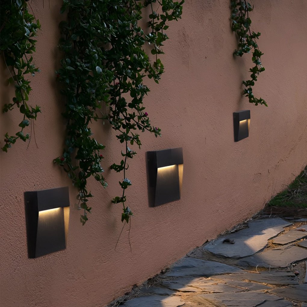 Minimalist Square Waterproof Stair Lights Step Lights Outdoor Wall Lights Stairway Sconces - Lamp Outdoor