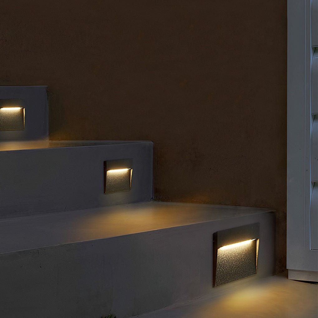 Minimalist Square Waterproof Stair Lights Step Lights Outdoor Wall Lights Stairway Sconces - Lamp Outdoor