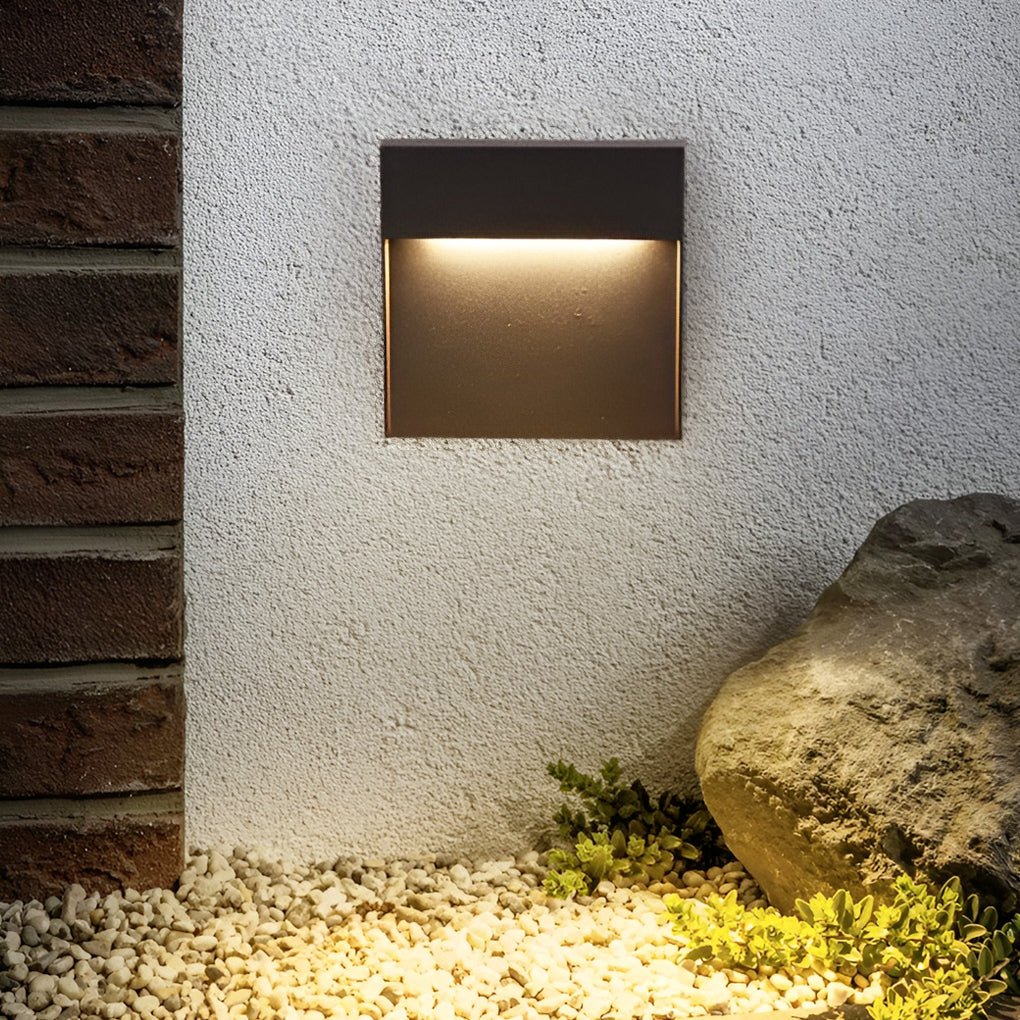Minimalist Square Waterproof Stair Lights Step Lights Outdoor Wall Lights Stairway Sconces - Lamp Outdoor