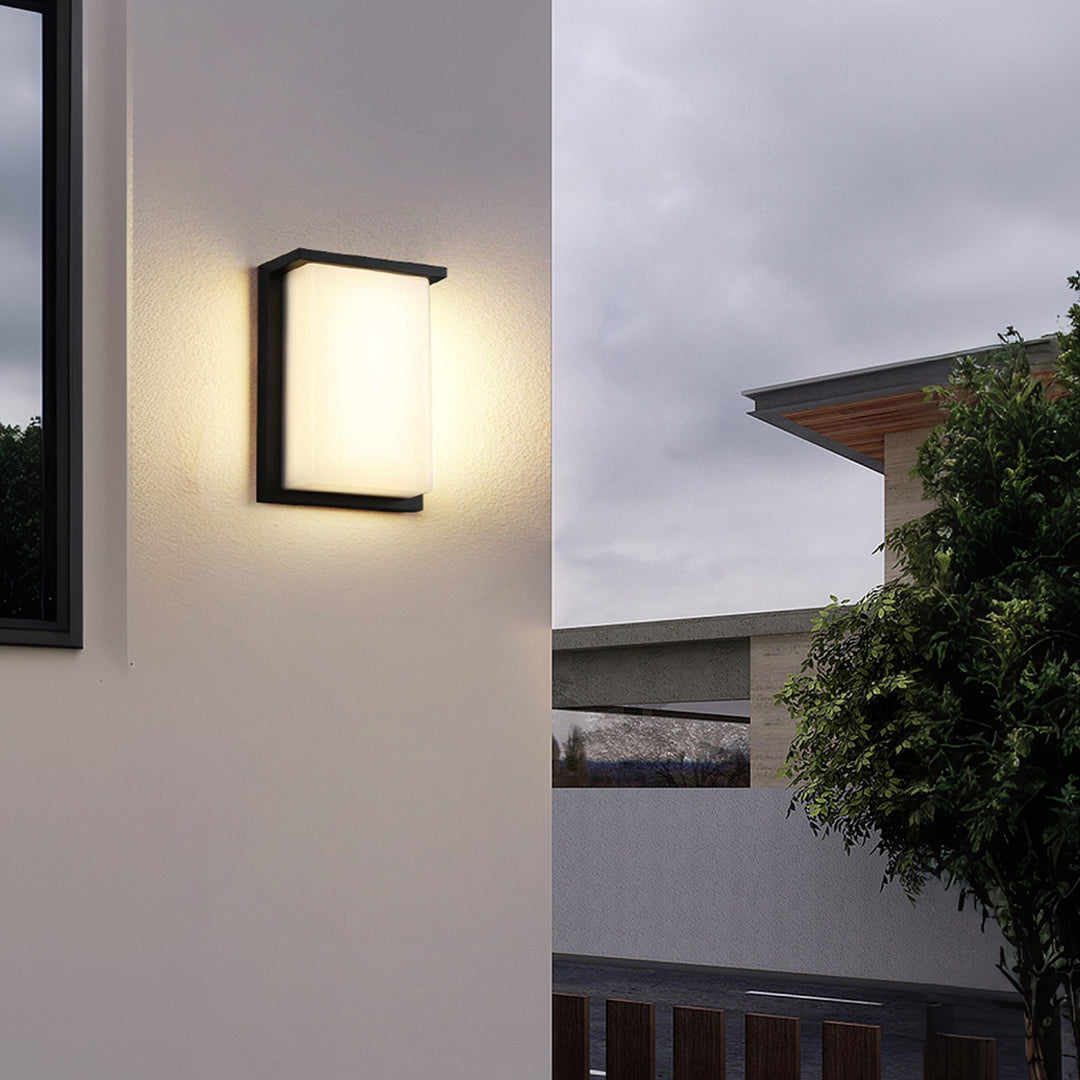 LED Rectangular Outdoor Sconce Waterproof Die-Cast Aluminum - Lamp Outdoor