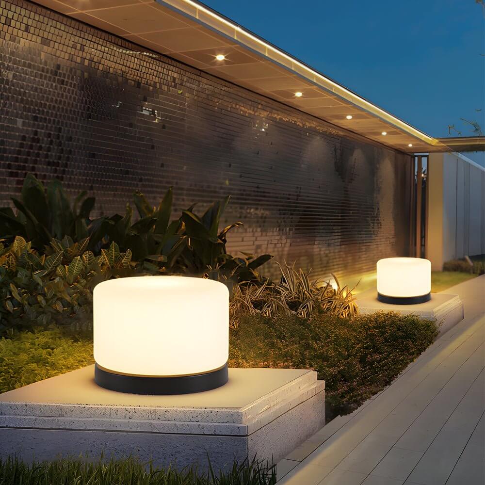 Modern 360° Illumination Cylindrical LED Dimmable Post Lamp for Pillar Tops - Lamp Outdoor