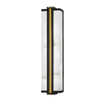 Modern Black LED Indoor/Outdoor Wall Lights with Resin Marble Shade - Lamp Outdoor