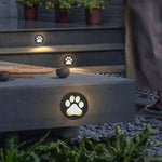 Modern Cat Paw Print LED Recessed Lights for Decks and Gardens - Lamp Outdoor