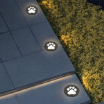 Modern Cat Paw Print LED Recessed Lights for Decks and Gardens - Lamp Outdoor