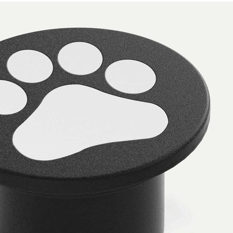 Modern Cat Paw Print LED Recessed Lights for Decks and Gardens - Lamp Outdoor