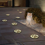 Modern Cat Paw Print LED Recessed Lights for Decks and Gardens - Lamp Outdoor