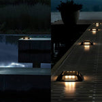 Modern Heavy-Duty Solar Deck Lights Waterproof LED Path Lighting - Lamp Outdoor